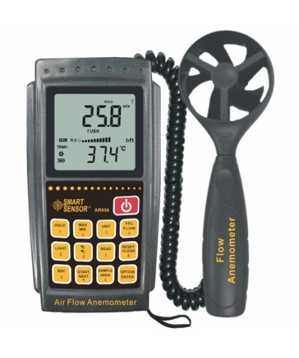 Анемометр Smart Sensor AR856 (SR5856) (0.3-45м/с) з виносним датчиком