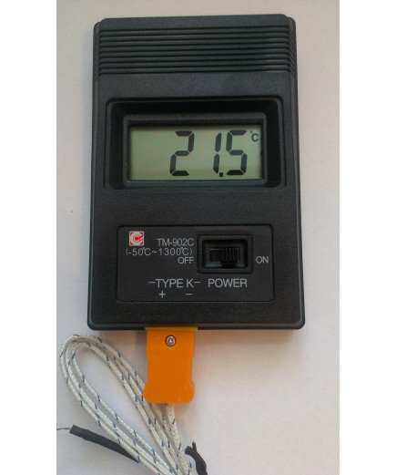 Цифровий термометр TM-902C з термопарою К-типу (від -50°C до +1300°C)