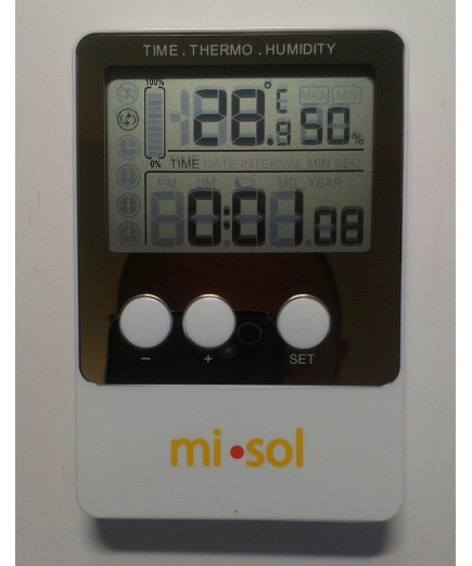 Реєстратор температури і вологості Misol DS102 (T: -40 °C до 60 °C; RH:1% - 99%) Пам'ять: 20736. Калібрується!