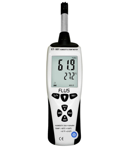 Професійний термо-гігрометр Flus ET-951 (0-100%; від -35 ° с до + 100 ° с) DEW