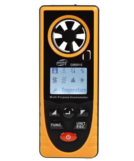 Багатофункціональний анемометр Benetech GM8910 (6 до 1)