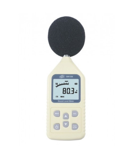 Професійний цифровий шумомір Benetech GM1358 (SR5814) (30 - 130dB) AC/DС вихід. У кейсі