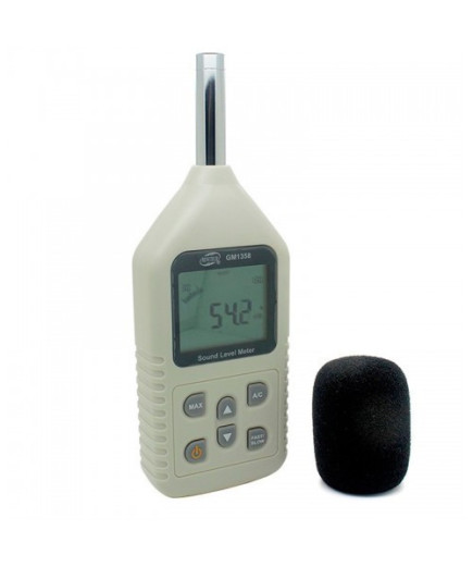 Професійний цифровий шумомір Benetech GM1358 (SR5814) (30 - 130dB) AC/DС вихід. У кейсі