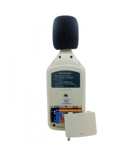 Професійний цифровий шумомір Benetech GM1358 (SR5814) (30 - 130dB) AC/DС вихід. У кейсі