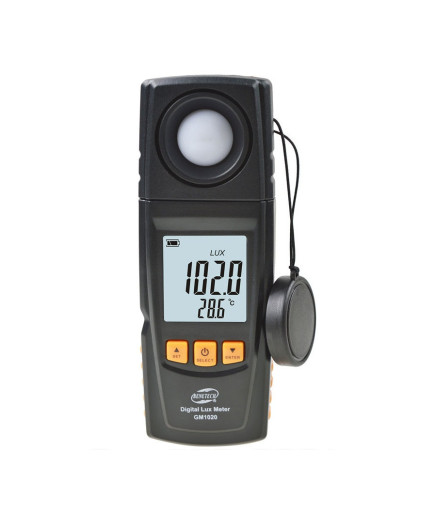 Люксметр Benetech GM1020 (0-200 000 Lx) з USB-інтерфейсом і повертається фотодатчиком. У Кейсі.