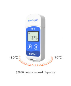 Реєстратор температури Elitech RC-5 (Великобританія) (-30 ° C - + 70 ° C)