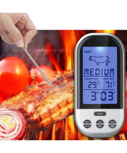 Бездротовий термометр (до 30 м) з щупом для приготування їжі YB414-SZ