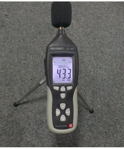 Професійний цифровий шумомір Voltcraft SL-451