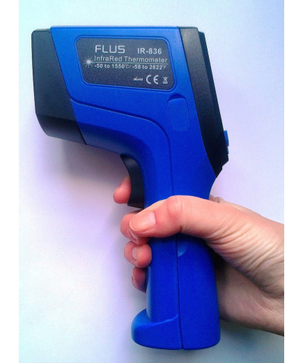 Пірометр FLUS IR-836 (-50...+1550 С) з термопарою К-типу