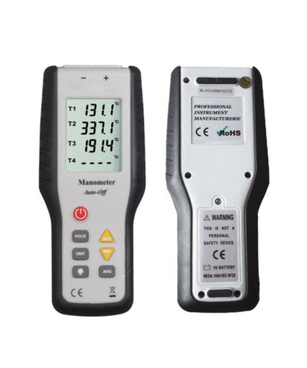 Канальний термометр Xintest HT-9815 (від -200 до +1372 °C) з термопарою К-типу
