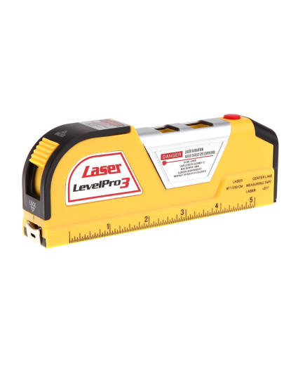 Лазерний рівень EASY FIX Laser Level Pro PR0 3 з вбудованою рулеткою