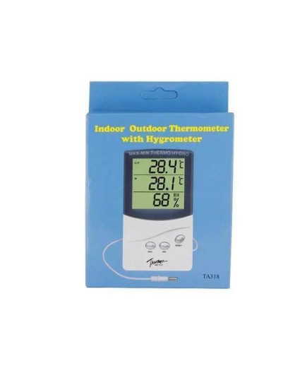 Термо-гігрометр Thermo TA318 ( 0°C... +50°C; 20%...99%) з термопарою 2 м (-50...+70°C)