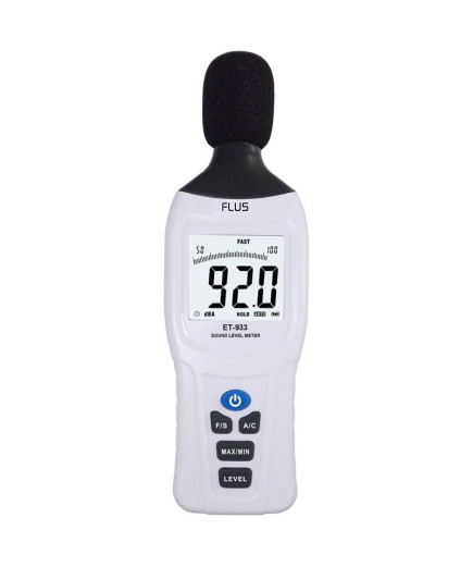 Шумомір Flus ET-933 (30-130 dB) в пило і вологозахищеному корпусі