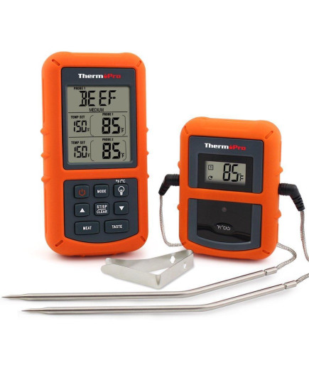 Бездротовий двоканальний термометр (до 100 м) ThermoPro TP-20 з таймером