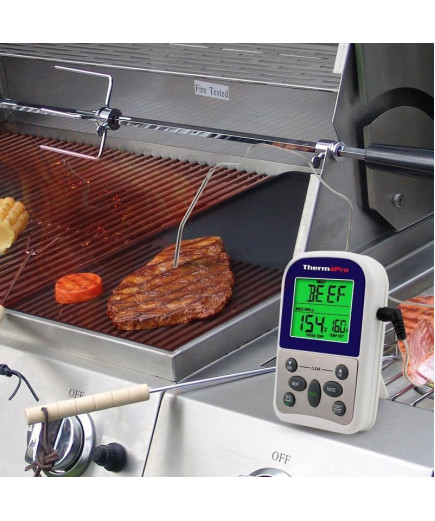 Термометр для м'яса ThermoPro TP-10 з виносним датчиком і таймером