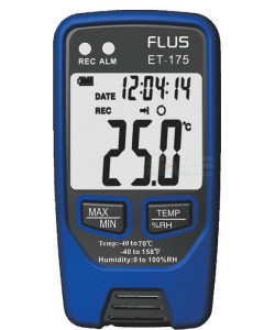 Реєстратор температури і вологості FLUS ET175 (-40°C~70°C; 0-100%) 32000 точок