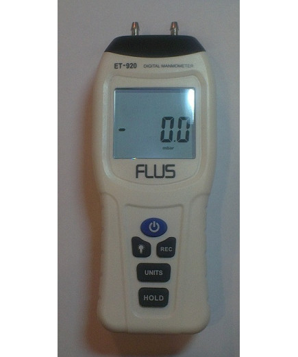 Цифровий диференціальний манометр FLUS ET-920 (0.01/13,79 кПа)