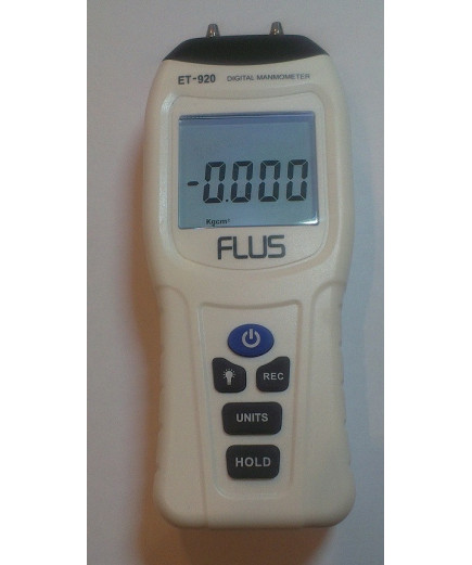 Цифровий диференціальний манометр FLUS ET-920 (0.01/13,79 кПа)
