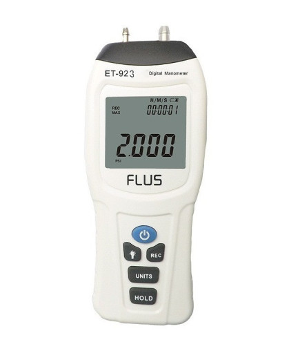 Цифровий диференціальний манометр FLUS ET-923 (0.1/±206,8 кПа)