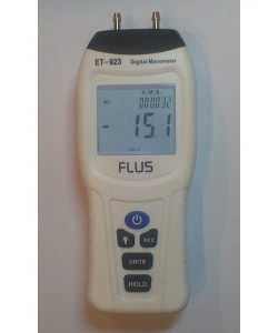 Цифровий диференціальний манометр FLUS ET-923 (0.1/±206,8 кПа)