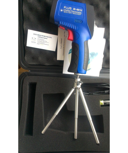 Пірометр FLUS IR-861U з ПО, Кейс (50:1)