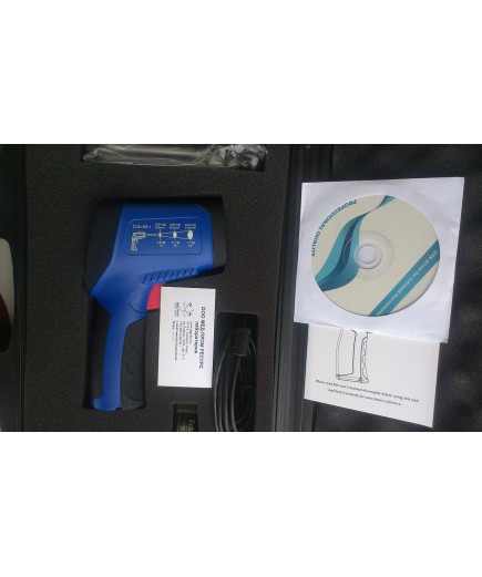 Пірометр FLUS IR-862U (-50...+1350 ºC; EMS 0,1-1,0) ПО, Кейс (50:1)