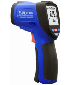 Пірометр FLUS IR-863U (-50...+1650 ºC; EMS 0,1-1,0) ПО, Кейс (50:1)