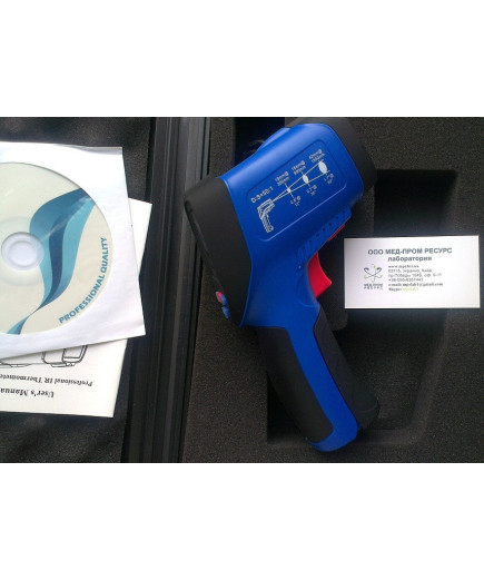 Пірометр FLUS IR-865U (-50...+1850 ºC; EMS 0,1-1,0) ПО, Кейс (50:1)