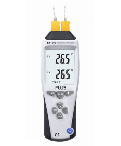 Термометр Flus ET-959 ( TM705 ) з термопарою До ( від -210 до +1100°C ) і J (від-200 до +1372 °С)-типу Ціна з ПДВ