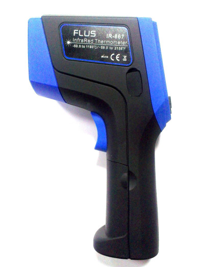 Пірометр FLUS IR-867 з термопарою К-типу (-50 ° с до +1370℃), картою пам'яті,