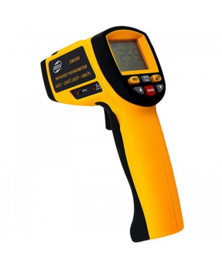 Пірометр Benetech GM2200 (від 200 до 2200 ℃; EMS 0,1-1,0), ПО, Кейс