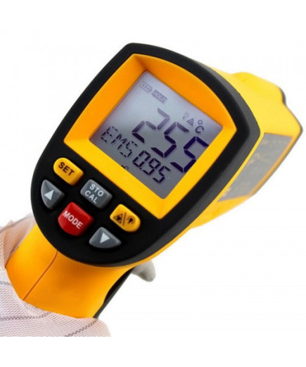 Пірометр Benetech GM2200 (від 200 до 2200 ℃; EMS 0,1-1,0), ПО, Кейс