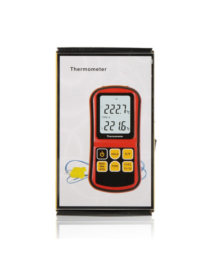 Цифровий двоканальний термометр Benetech GM1312 (від -50 до 300 ºC) з двома термопарами К-типу