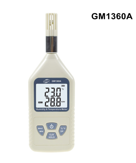 Термогігрометр Benetech GM1360A (Т: від -30 °С до 80 °С: RH:від 0 % до 100 %), USB-інтерфейс, точка роси