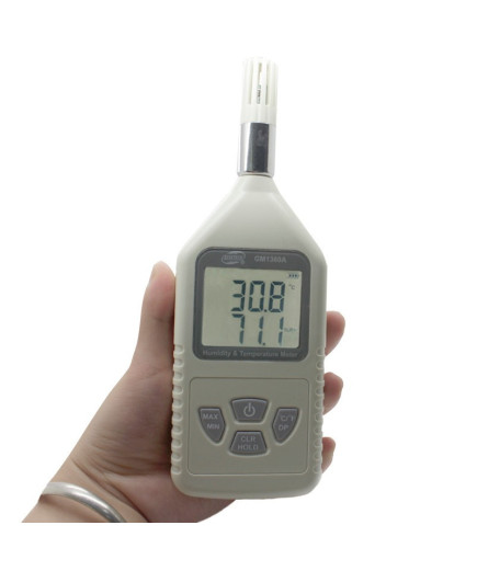 Термогігрометр Benetech GM1360A (Т: від -30 °С до 80 °С: RH:від 0 % до 100 %), USB-інтерфейс, точка роси