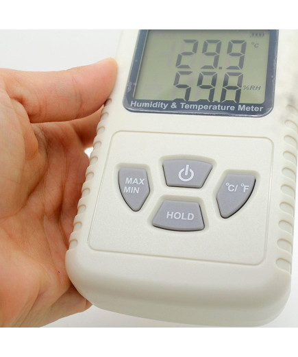 Термогігрометр Benetech GM1360A (Т: від -30 °С до 80 °С: RH:від 0 % до 100 %), USB-інтерфейс, точка роси