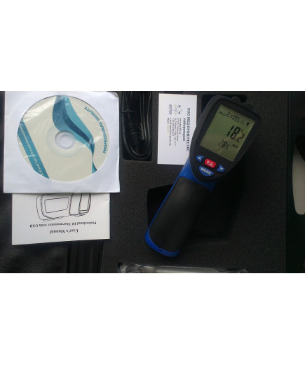 Пірометр FLUS IR-866U (-50...+2250 ºC; EMS 0,1-1,0) ПО, Кейс (50:1)