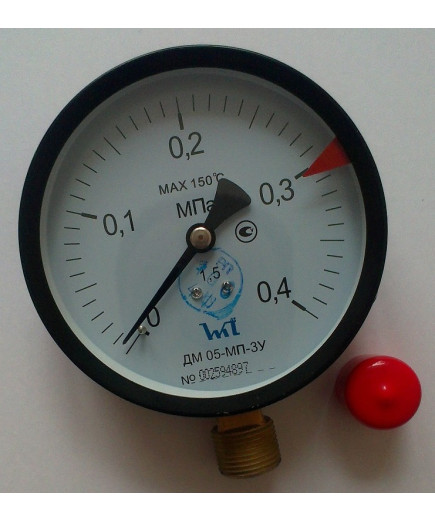 Манометр ДМ 05-МП-3У 0,4 МПа ТУ.У 33.2 - 14307481-031:2005