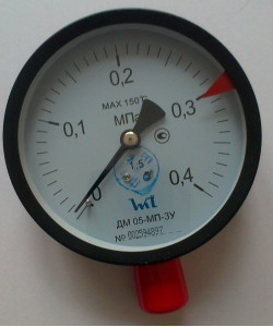 Манометр ДМ 05-МП-3У 0,4 МПа ТУ.У 33.2 - 14307481-031:2005