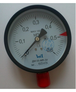Манометр ДМ 05-МП-3У 0,6 МПа ТУ.У 33.2 - 14307481-031:2005