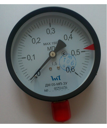 Манометр ДМ 05-МП-3У 0,6 МПа ТУ.У 33.2 - 14307481-031:2005