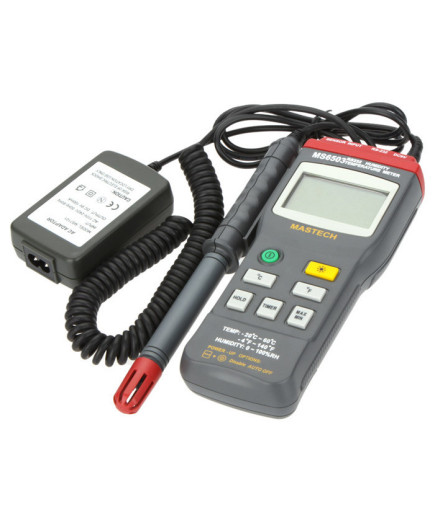 Цифровий термо-гігрометр Mastech MS6505 (Temp: від -20 °C до +60 °C; RH: 0-100%) з виносним датчиком, ЗА
