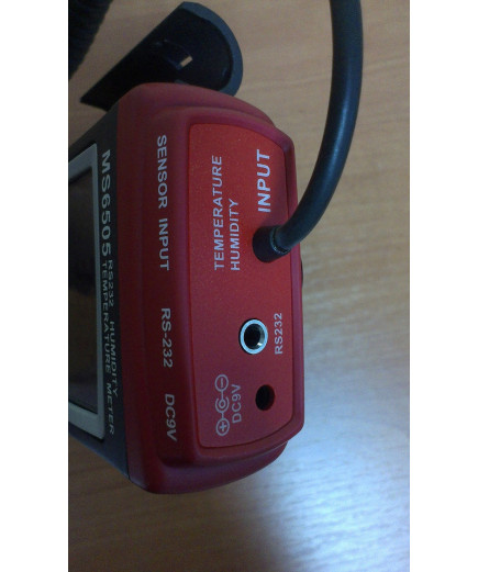 Цифровий термо-гігрометр Mastech MS6505 (Temp: від -20 °C до +60 °C; RH: 0-100%) з виносним датчиком, ЗА