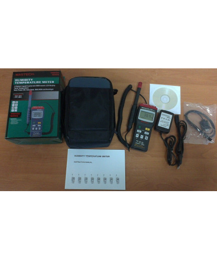 Цифровий термо-гігрометр Mastech MS6505 (Temp: від -20 °C до +60 °C; RH: 0-100%) з виносним датчиком, ЗА