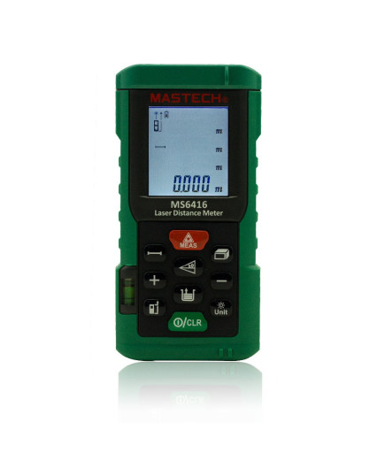 Лазерний далекомір ( лазерна рулетка ) Mastech MS6416 (0,046-60 м) проводить вимірювання V, S, H, пам'ять 99