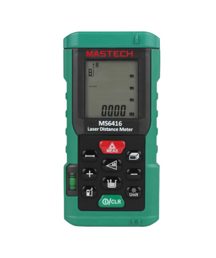 Лазерний далекомір ( лазерна рулетка ) Mastech MS6416 (0,046-60 м) проводить вимірювання V, S, H, пам'ять 99