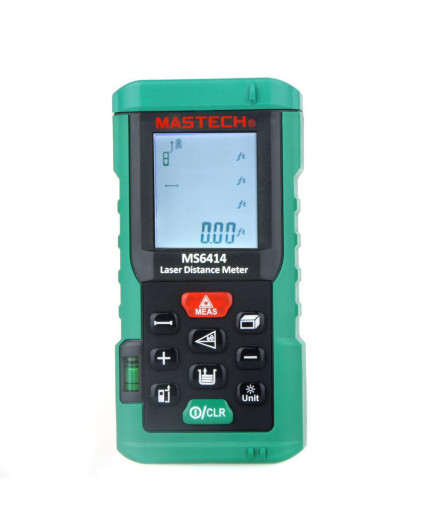 Лазерний далекомір ( лазерна рулетка ) Mastech MS6414 (0,046-40 м) проводить вимірювання V, S, H, пам'ять 99