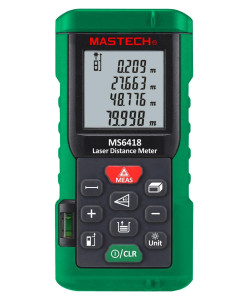 Лазерний далекомір ( лазерна рулетка ) Mastech MS6418 (0,046-80 м) проводить вимірювання V, S, H, пам'ять 99