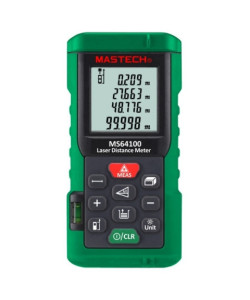 Лазерний далекомір ( лазерна рулетка ) Mastech MS64100 (0,046-100 м) проводить вимірювання V, S, H, пам'ять 99
