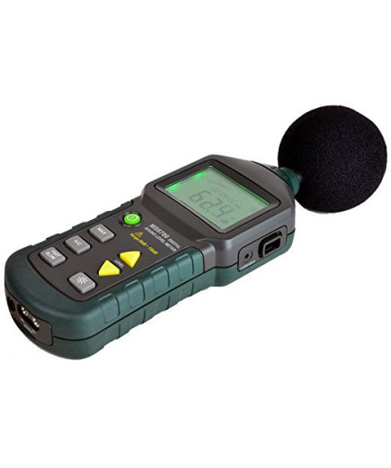 Шумомір Mastech MS6700 (30-130 dB) в пило і вологозахищеному прогумованому корпусі